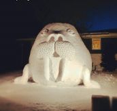 Snow walrus…