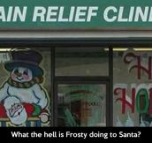 Frosty is ready for Christmas…