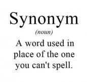 The true meaning of synonym…