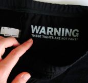 All tights should have this warning…