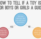 How to tell if a toy is for boys or girls…