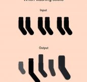Washing socks…