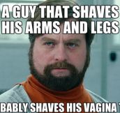 A guy that shaves