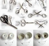 Love this everyday object art