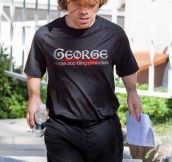 Peter Dinklage on the set of Game of Thrones…