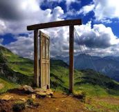 A door to nowhere…