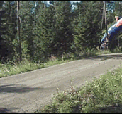 High speed rally car jump…