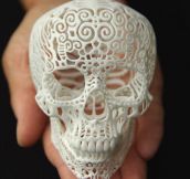 Headskull made with a 3D printer…