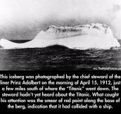The iceberg that sank the Titanic…
