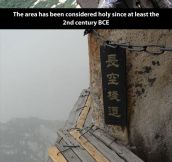 Most dangerous hiking trail in the world…
