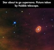 About to go supernova…