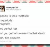 The perks of being a mermaid…