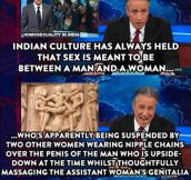 No weird things on India…