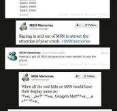 Those were the good old MSN days…