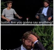 Interviewing Justin Bieber…