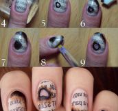 Burnt paper nails…