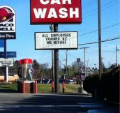 My small town car wash…