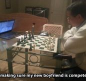 Asian test for new boyfriend…