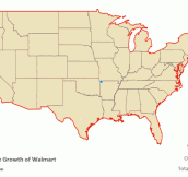Growth of Walmart in the USA…