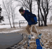 Frozen jumping bed…