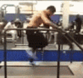 Treadmilling at 25 mph…