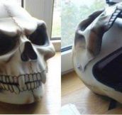 Skull helmet…