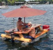 Whatever floats your picnic table…