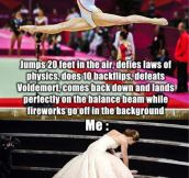 Differences between an olympic gymnastic and everybody else…