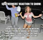 Snow in the South…