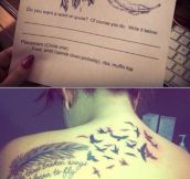 Typical girl tattoo form…
