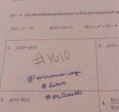 This is what you get when you write #yolo on a math quiz…