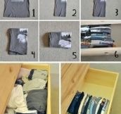 Life hack to save space in your closet…