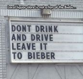 Don’t pull a Bieber