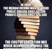 Education should be more important than corporate profit