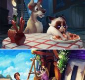 If Grumpy Cat was the star of Disney movies