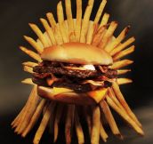 On a throne of fries…