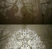 Chandelier that turns your room into a forest…