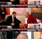 Failed joke attempt to Dalai Lama…
