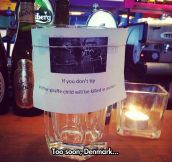 Creative way to ask for tips…
