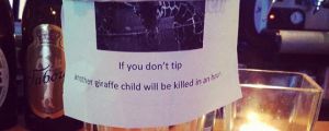 Creative way to ask for tips…