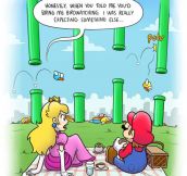 Wrong move Mario…