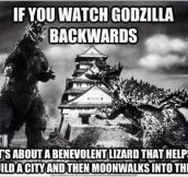 Good guy Godzilla…