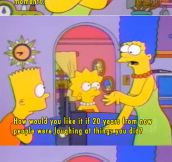 An early 1994 episode from The Simpsons. This always gets me…