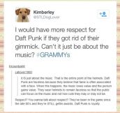 No respect for Daft Punk…