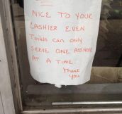 Found outside a local shop…