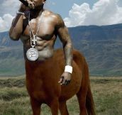 He ain’t horsing around…