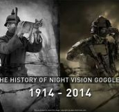 Evolution of night vision goggles…