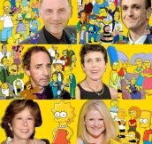 The faces behind The Simpsons…