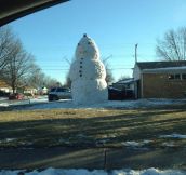The 50 ft snowman…