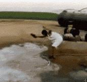 Footage of BP handling the oil spil…